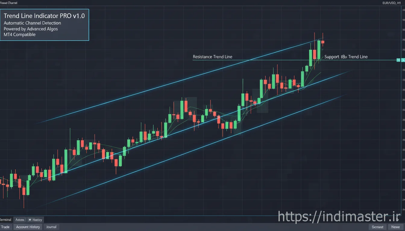 معرفی اندیکاتور ترند لاین (Trend Line)
